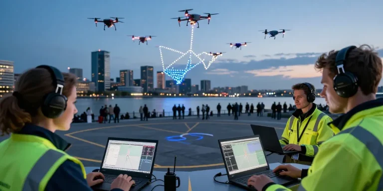 comment fonctionne les spectacles de drone